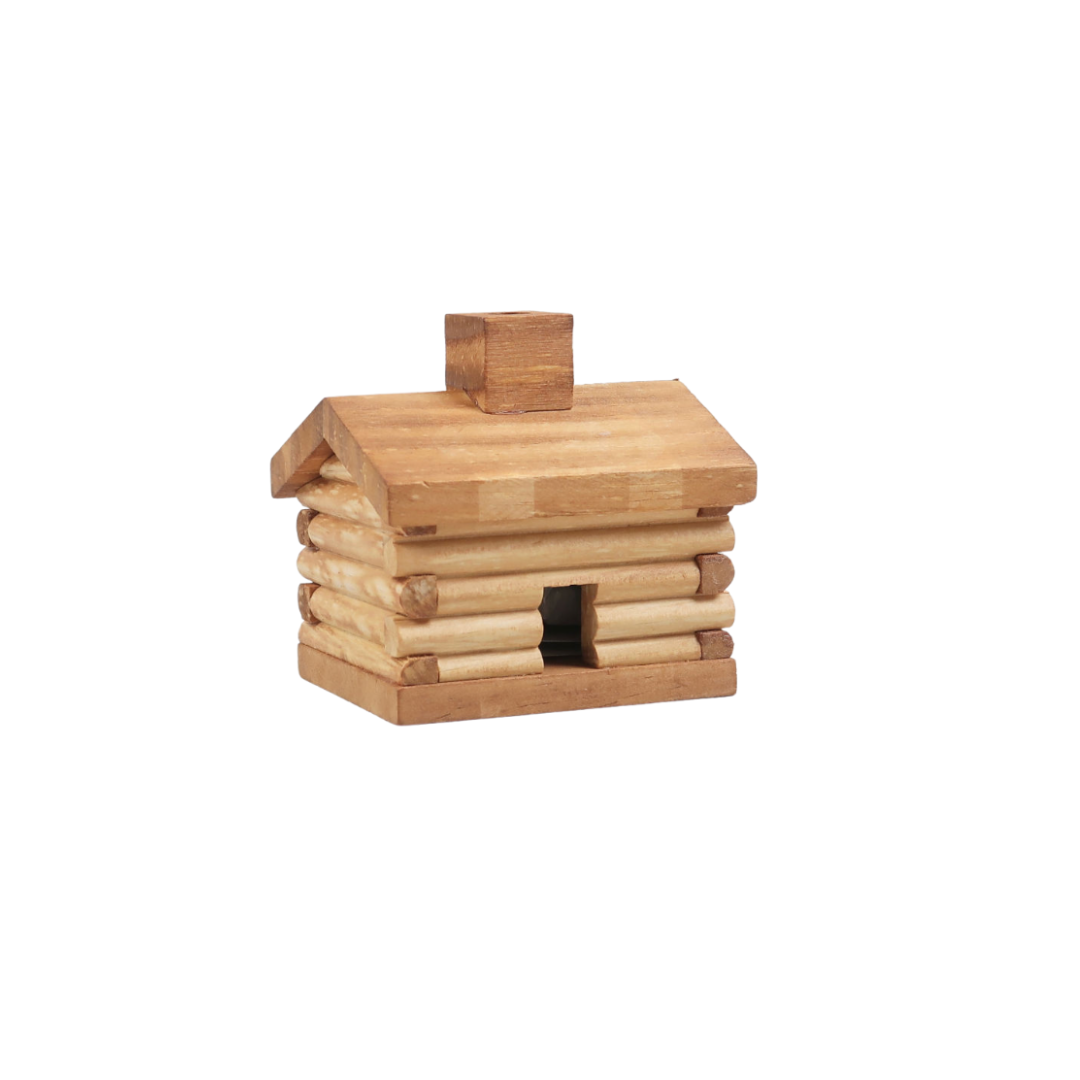 Log Cabin Burner with Incense / Red Cedar