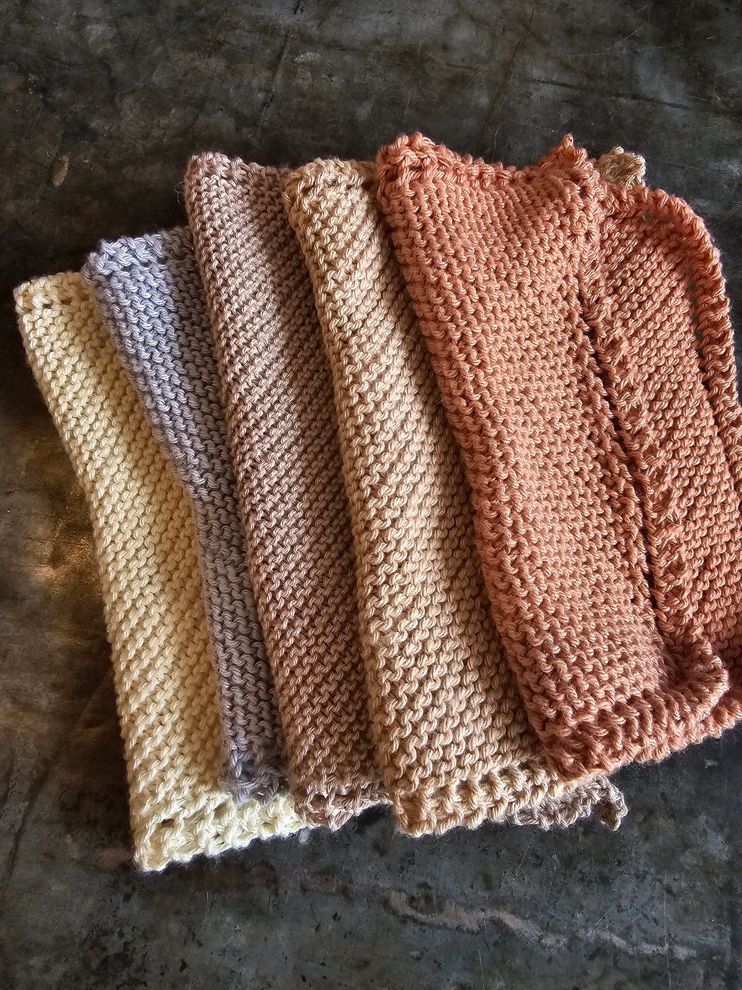 Hand Knitted Cotten Wash Clothes