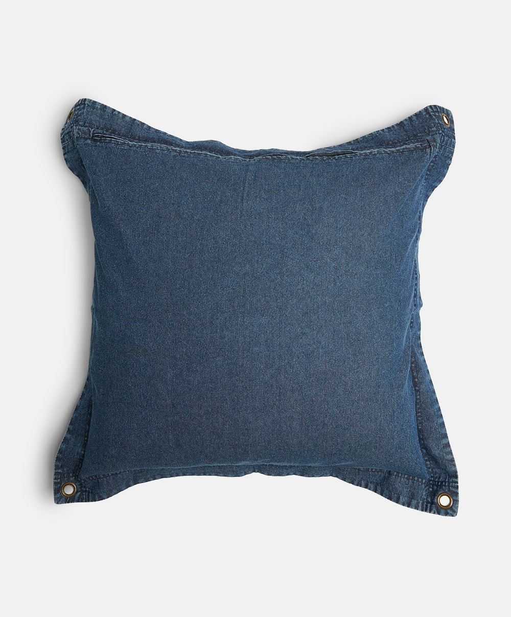 Highlander Cushion / Denim / Pony Rider