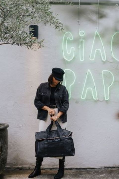 Kerina Overnight Bag / Cognac