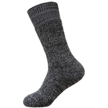 Lindner / Roslyn Thick Local Merino Sock / Black + Brown / Unisex