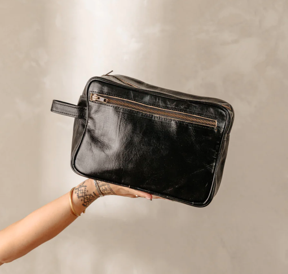 Nate Toiletry Bag / Dark Brown