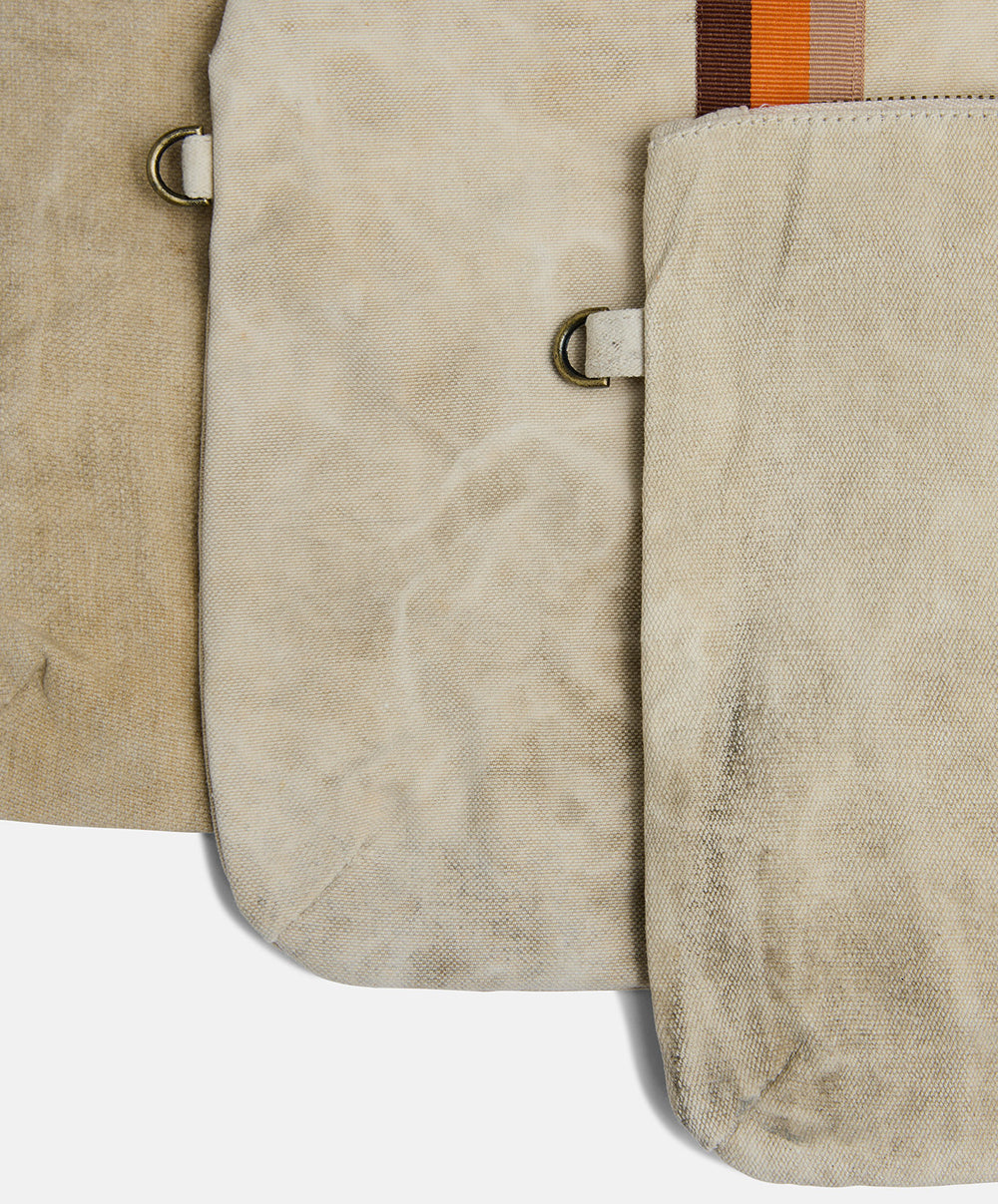 Escapee Clutch Bag / Natural Stripe/ Pony Rider