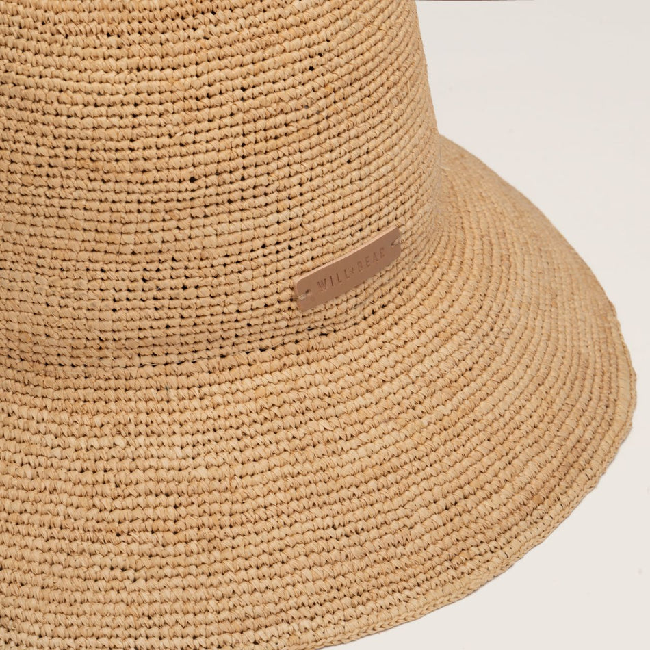 Sunny Crushable Straw Bucket Hat / Sand / Will & Bear