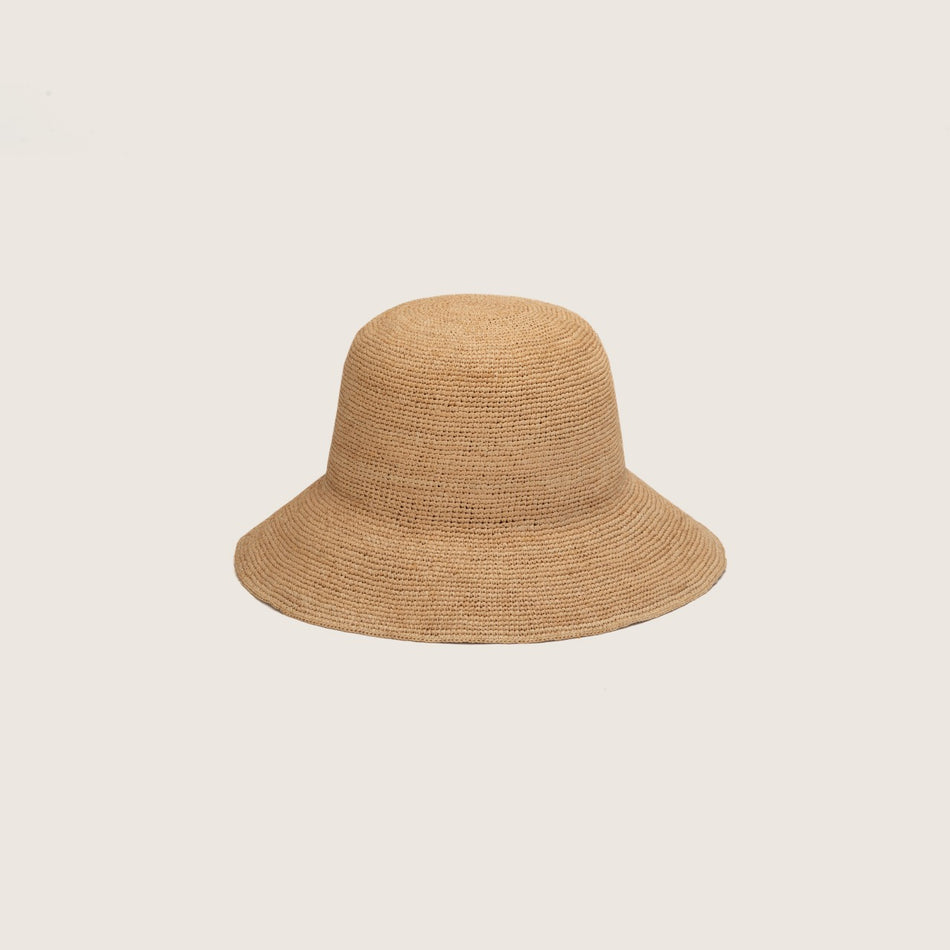 Sunny Crushable Straw Bucket Hat / Sand / Will & Bear