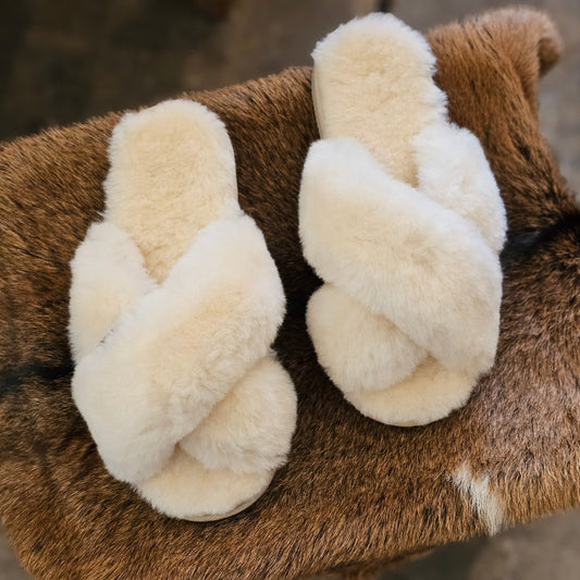 Crossover Moodle Slippers / Natural