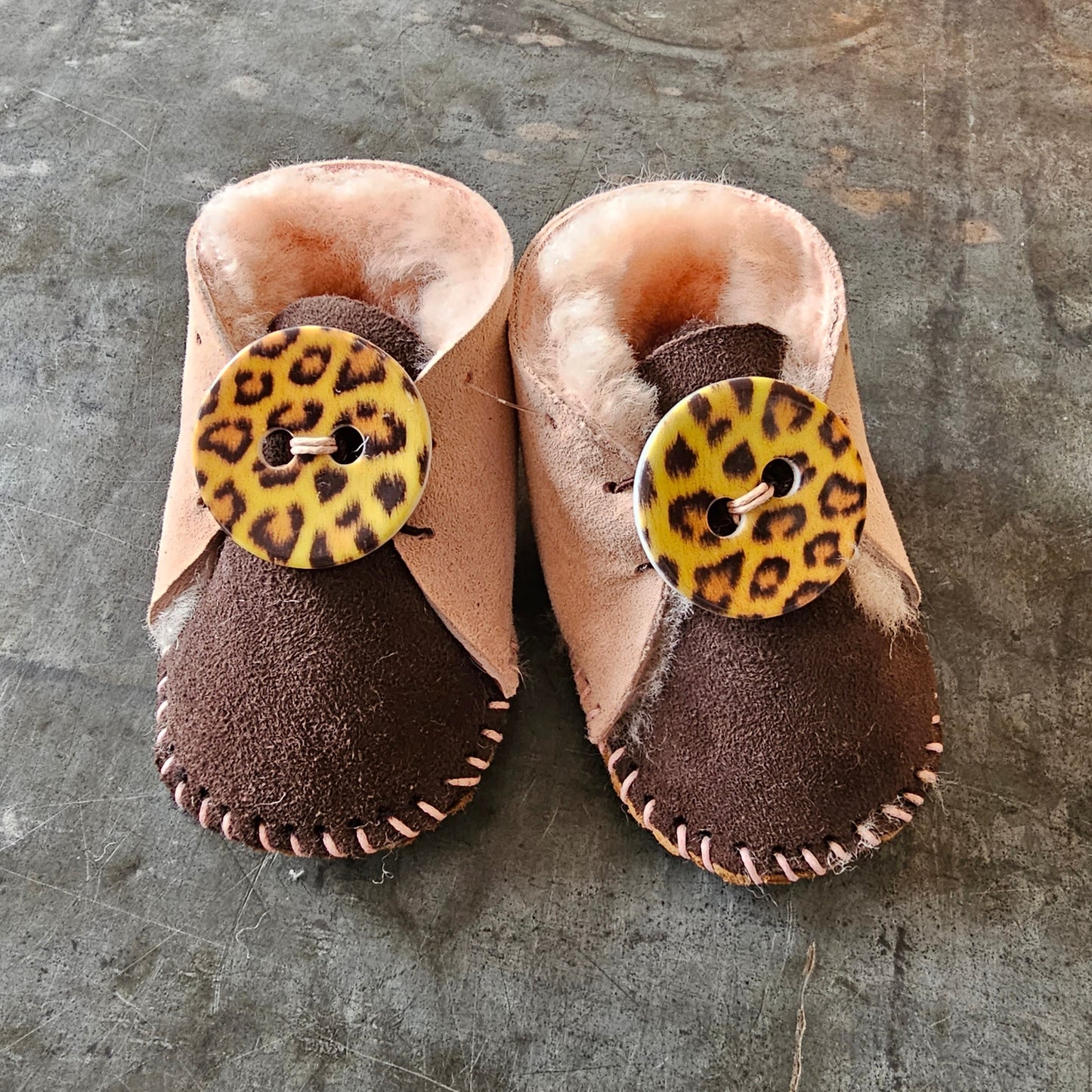 Handmade Sheepskin Baby Booties