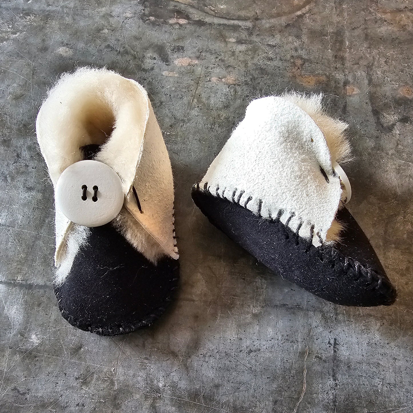 Handmade Sheepskin Baby Booties