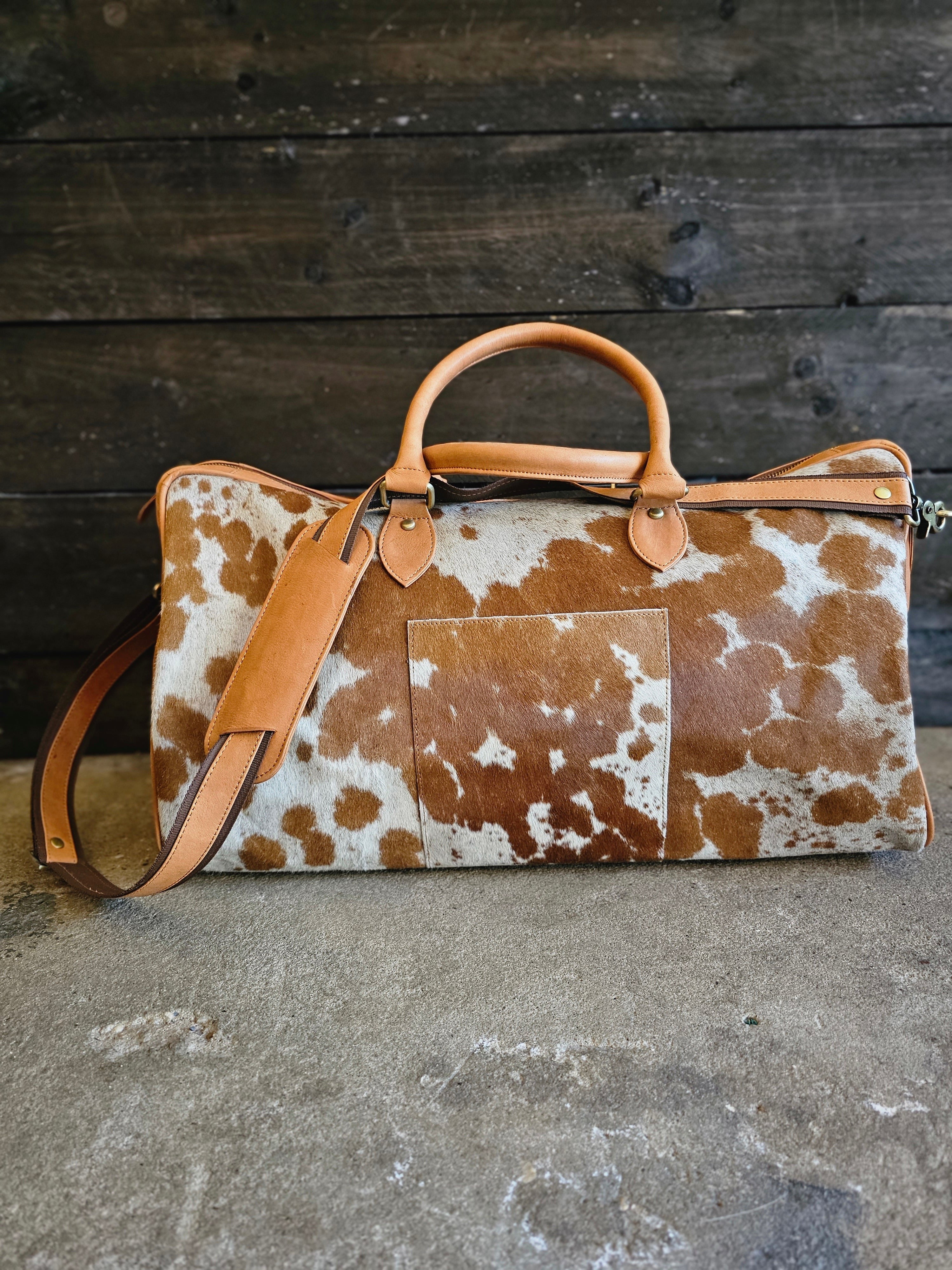 Cowhide duffle best sale bag australia