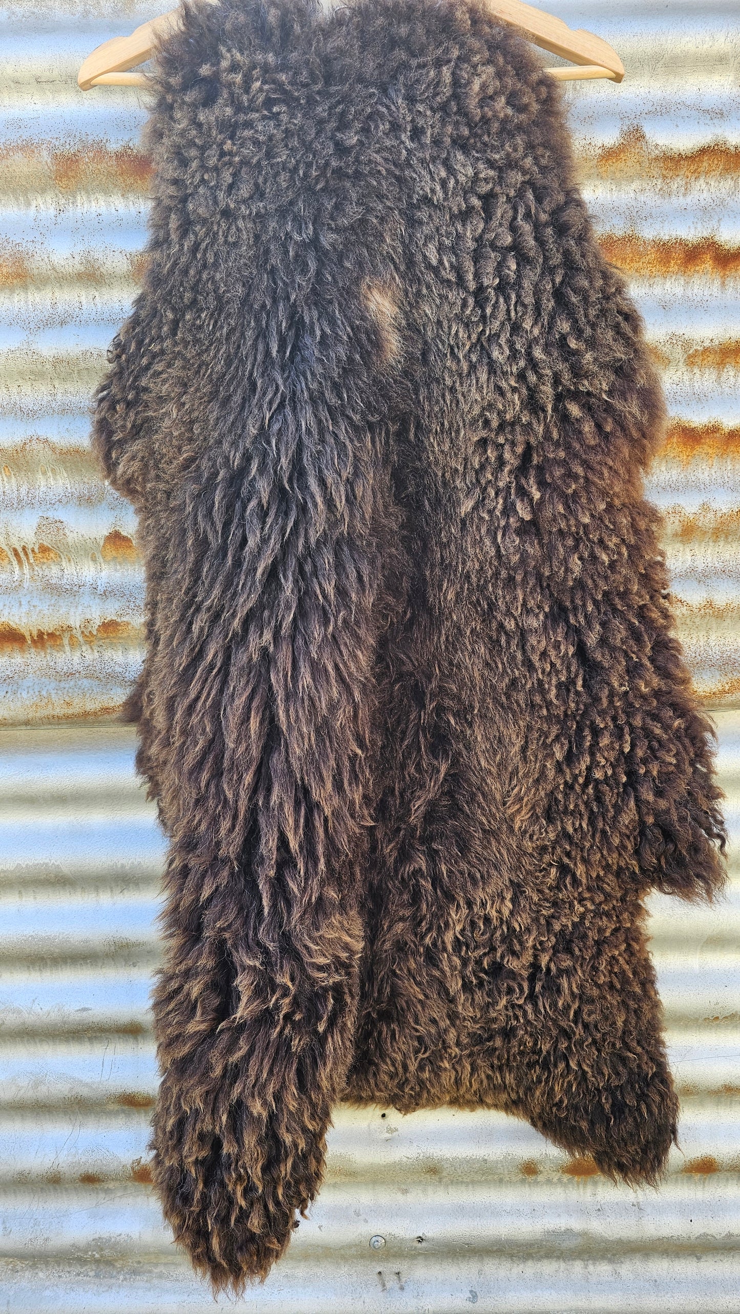 New Zealand Natural Long Wool Sheepskin Rug / Regular