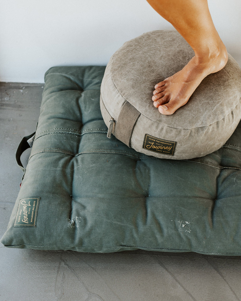 Ground Up Meditation Cushion / Khaki / Pony Rider