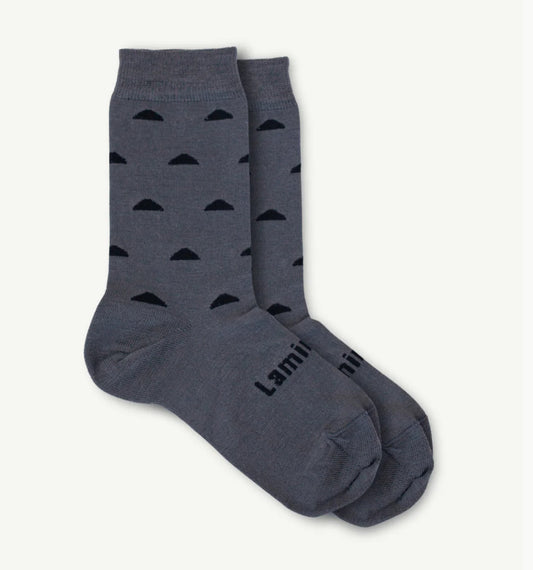 Lamington Crew Socks / Coal / Unisex