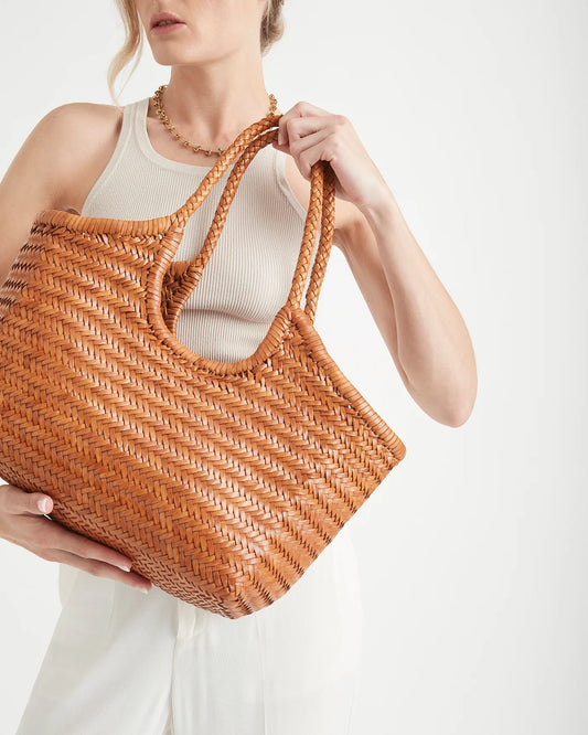 Cove Woven Tote / Amber