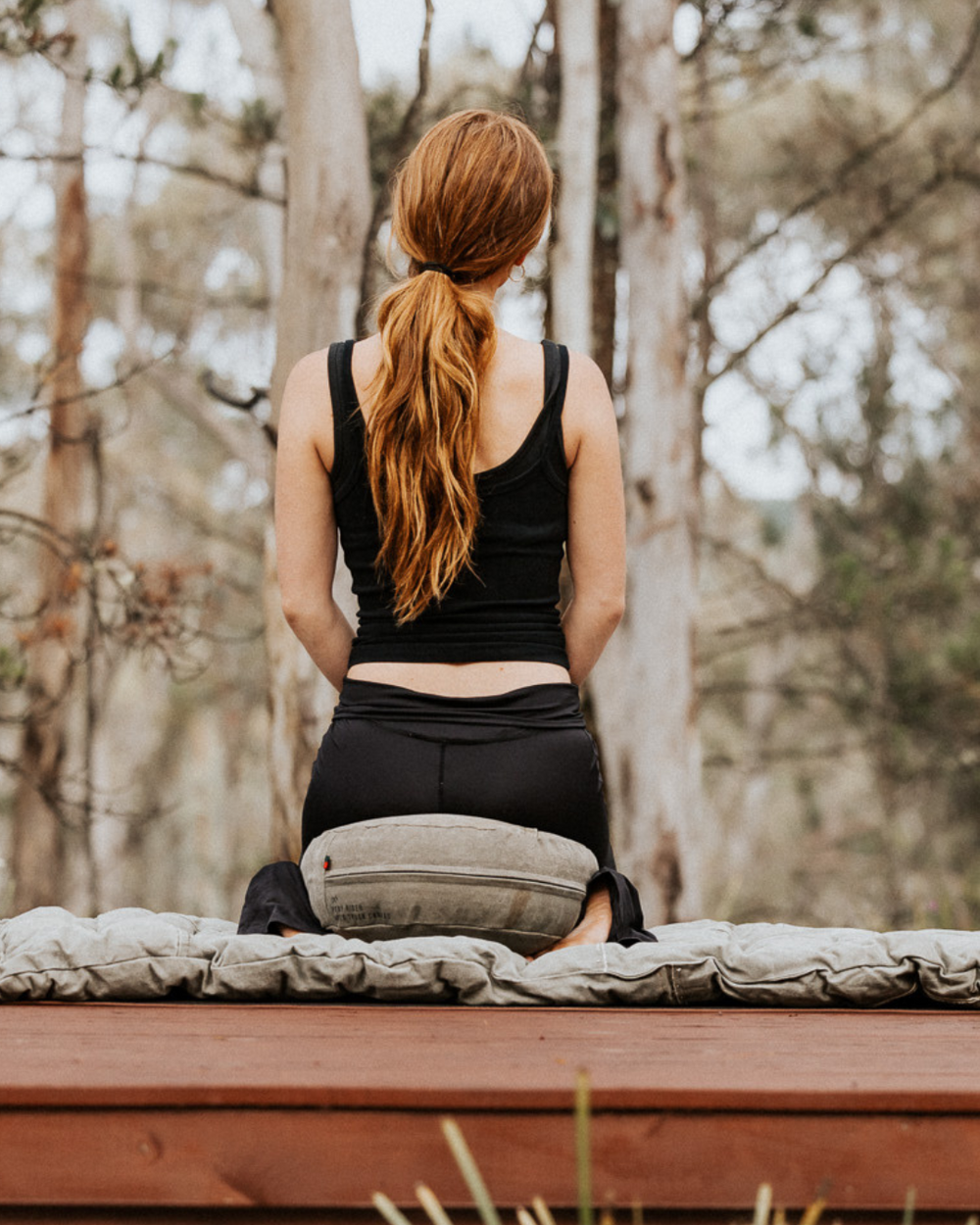 Ground Up Meditation Cushion / Khaki / Pony Rider