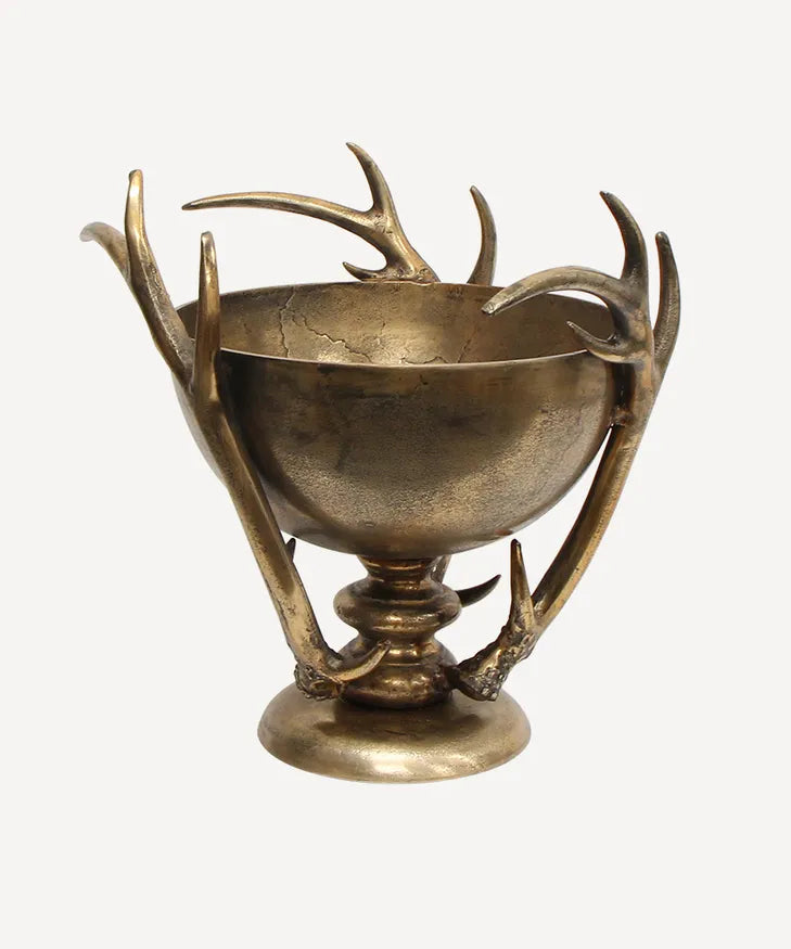 Antler Bowl / Antique Gold