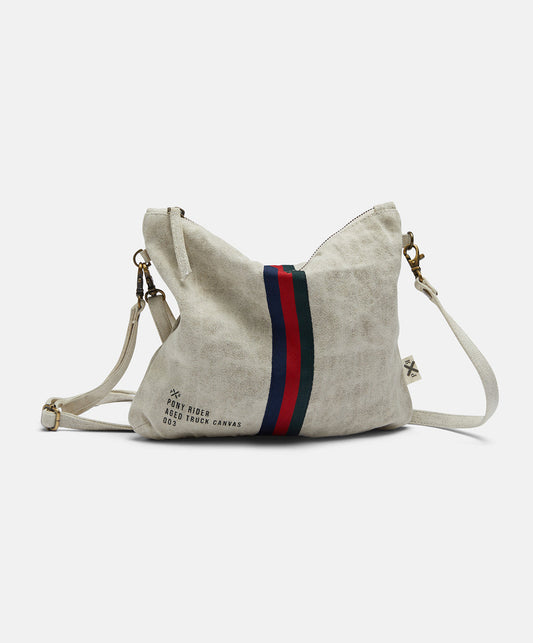 Escapee Clutch Bag / Natural Stripe/ Pony Rider