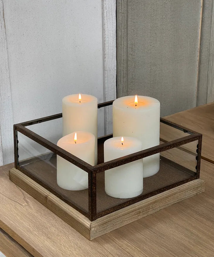 Hunter Square Candle Centerpiece