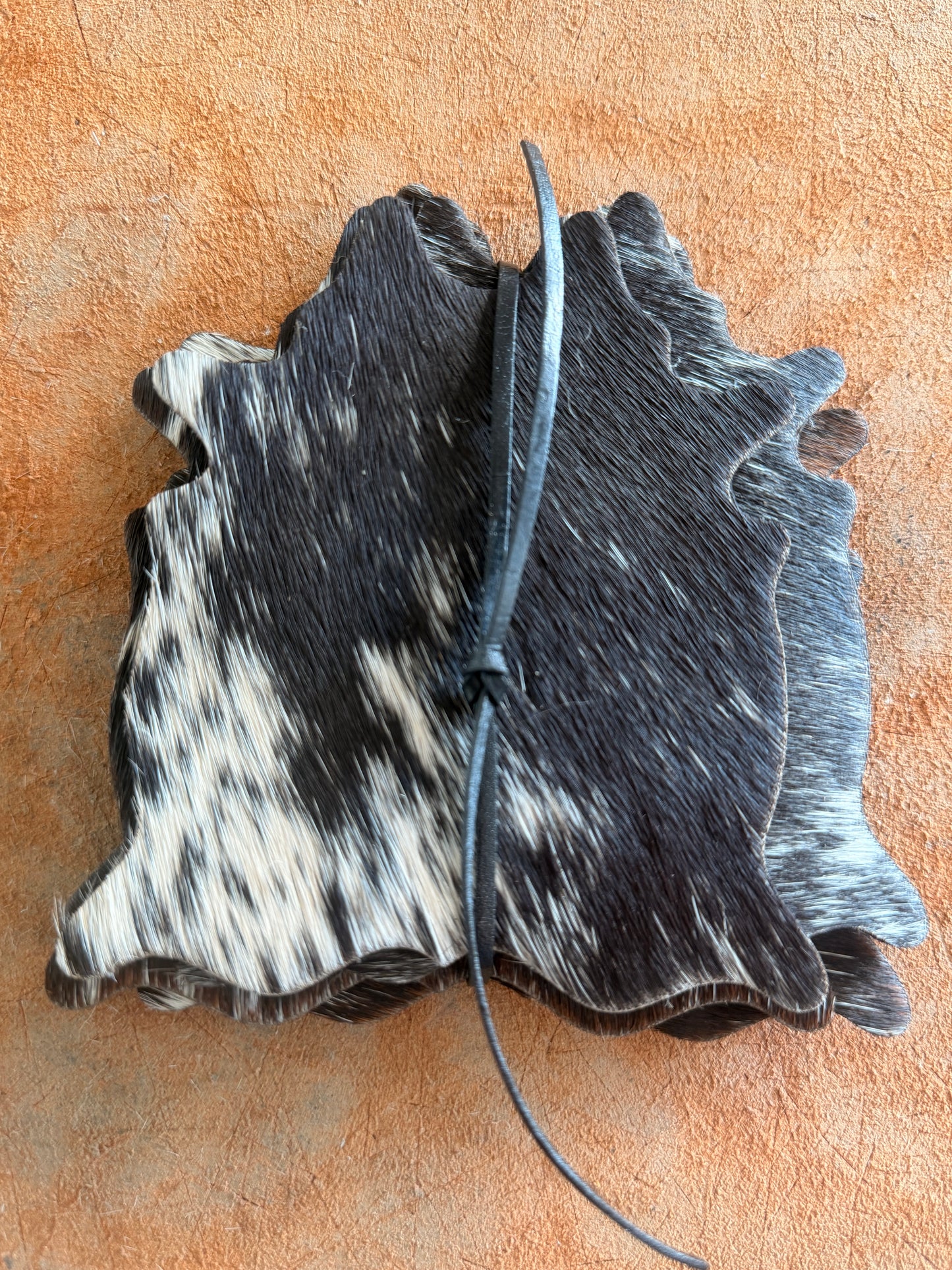 Cowhide Coasters - Pack of 6