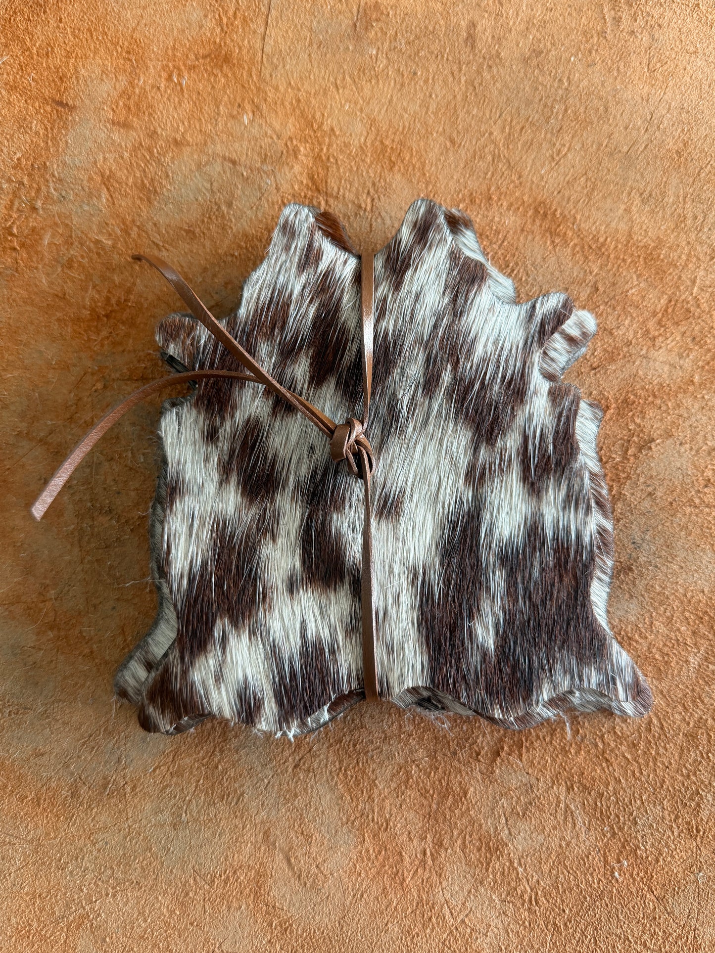 Cowhide Coasters - Pack of 6