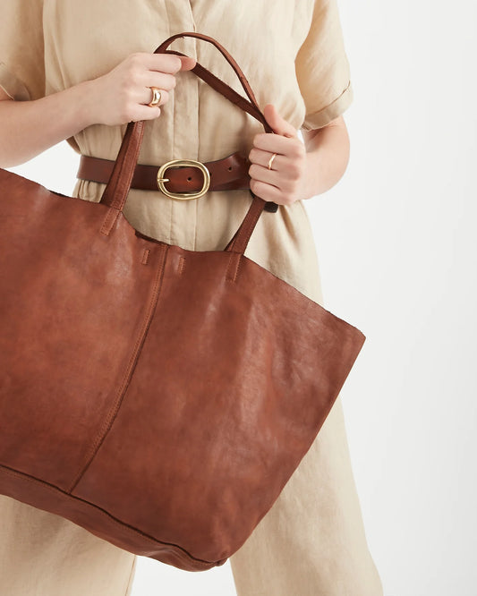 Large Tote Bag / Cognac