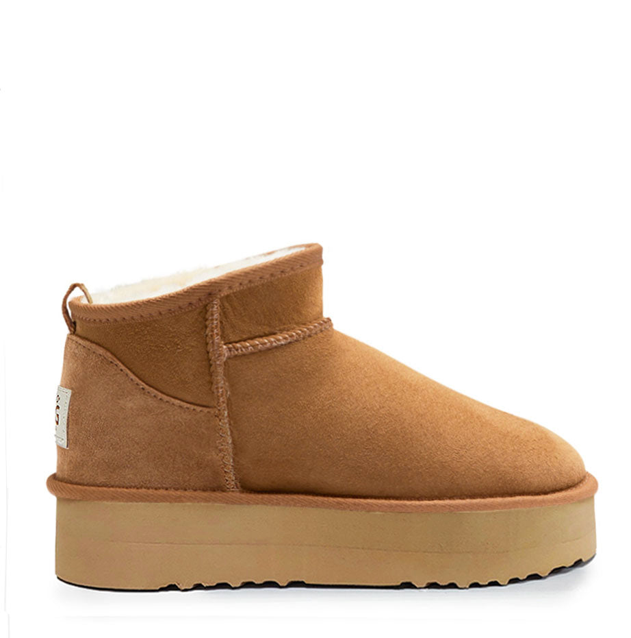 Koalabi Joey Platform Sheepskin Boot