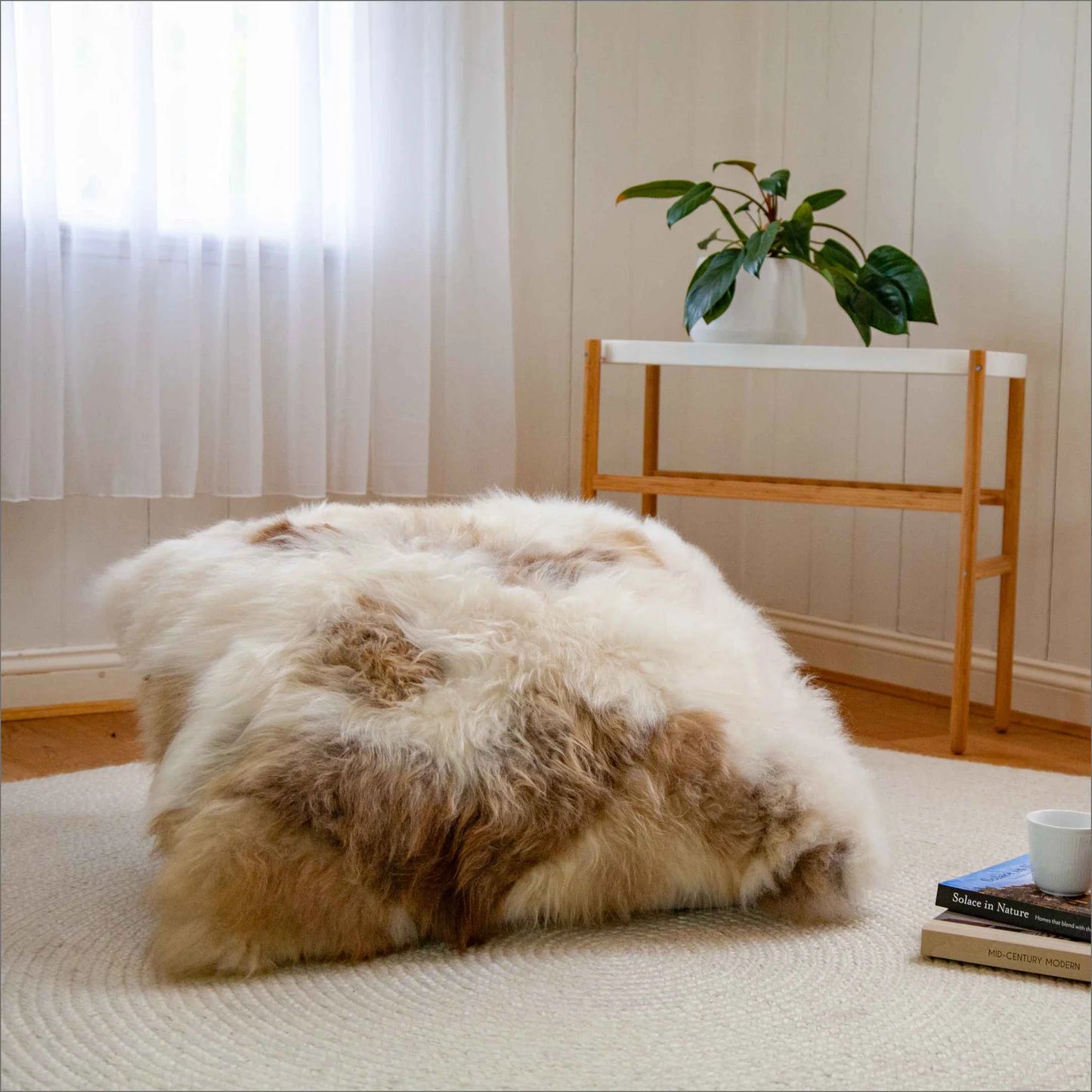 Wild Tibetan Sheepskin Floor Cushion