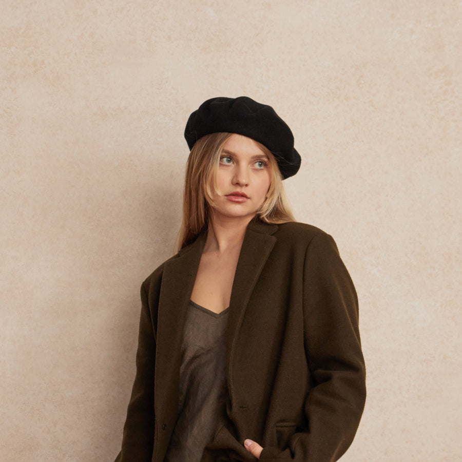 Marche Beret / Black / Lorna Murray