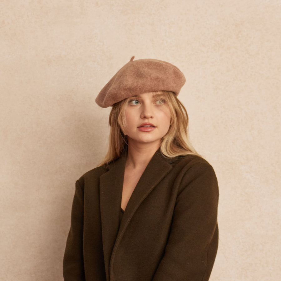 Marche Beret / Mauve / Lorna Murray