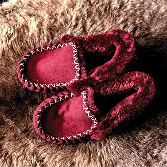 Traditional Moccasin / Burgundy