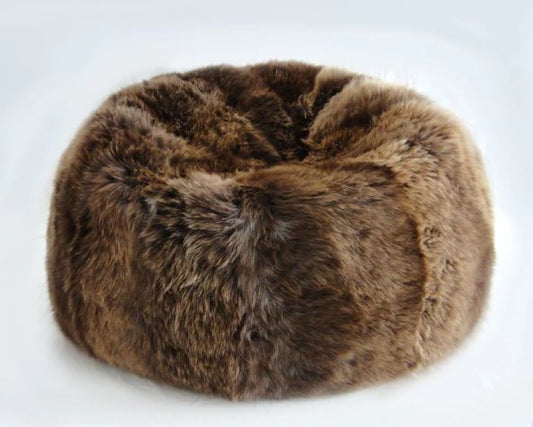 Long Wool New Zealand Sheepskin Bean Bag / Natural