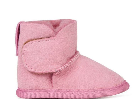 Platinum Baby Booties / Orchid Pink