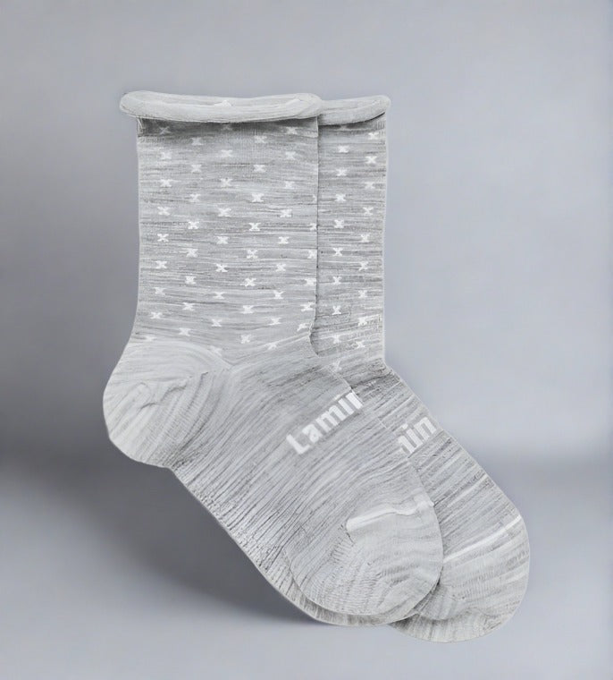 Lamington Roll Top Socks / Powder / Woman