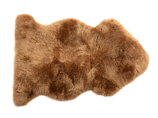 Merino Long Wool Sheepskin Rug / Granola