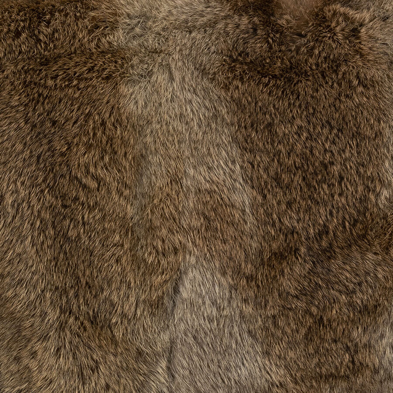 Rabbit Fur Cushion / Brown