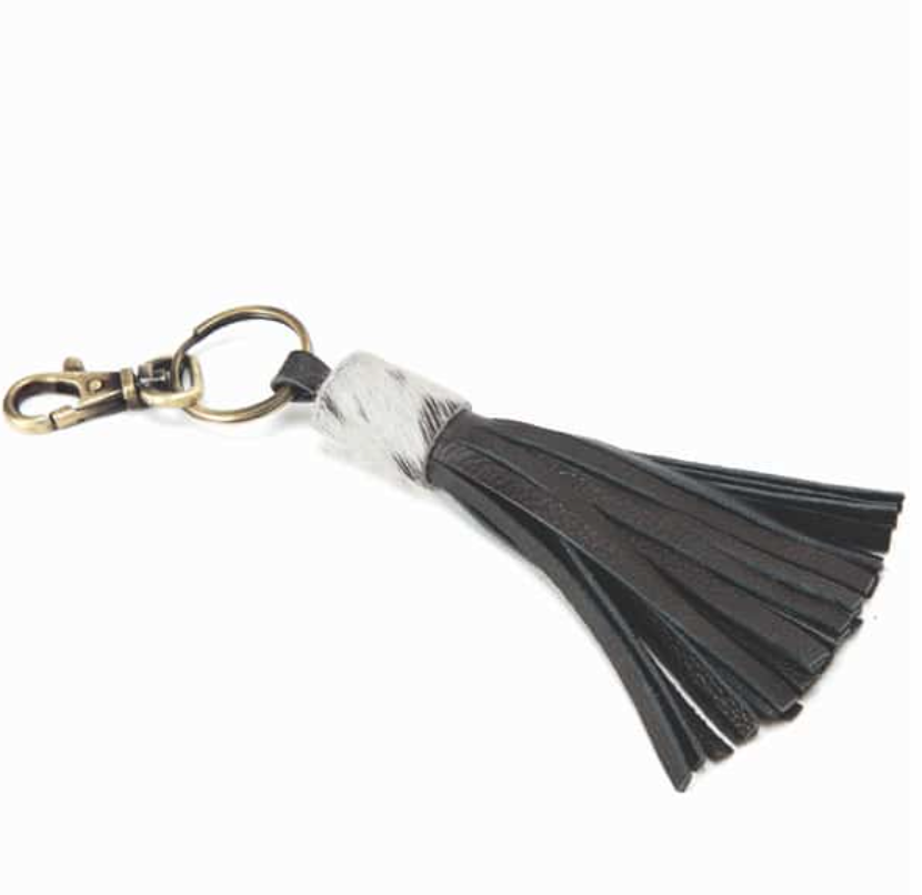 Tassel Cowhide Key Ring