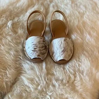 Cowhide Slingback Sandal / Tan