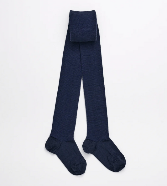 Lamington Merino Wool Textured Tights / Woman / Night